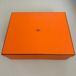 Hermes Authentic Empty Box w/ Tissue Paper - 14" x 11" x 4.5"